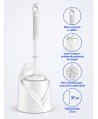 Perie WC cu Suport din Plastic – Design Compact, Poziționare Pardoseală, Ușoară și Practică pentru Utilizare Zilnică