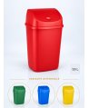 Cos de gunoi pt colectare selectiva deseuri organice, 55 litri, capac batant