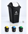Coș de gunoi pt colectare selectiva deseuri organice, 30 litri, capac batant
