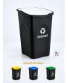 Cos de gunoi colectare selectiva deseuri organice EcoGreen 50 litri, cu capac