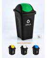 Coș de gunoi pt colectare selectiva deseuri din sticla, 30 litri, capac batant
