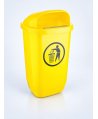 Coș de Gunoi Stradal Galben 50L – Ideal Pentru Colectare Selectivă Plastic și Metal