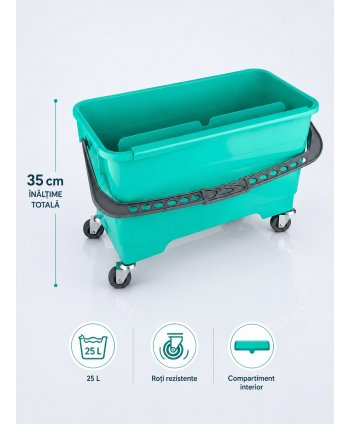 Găleată profesioanala pentru activitatea de curatat geamuri – 25 litri, design ergonomic și funcționalitate superioară
