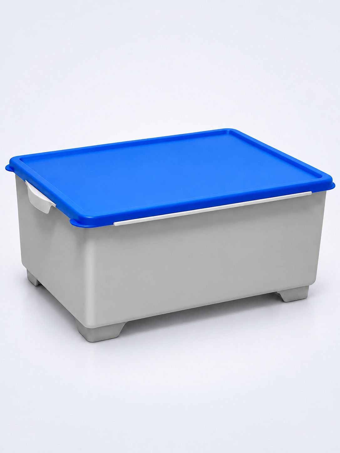 Cutie Profesională Depozitare Mopuri ArliPlus® 26 L – Capac Albastru, Sistem Igienic Compatibil Cărucioare