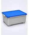 Cutie Profesională Depozitare Mopuri ArliPlus® 26 L – Capac Albastru, Sistem Igienic Compatibil Cărucioare