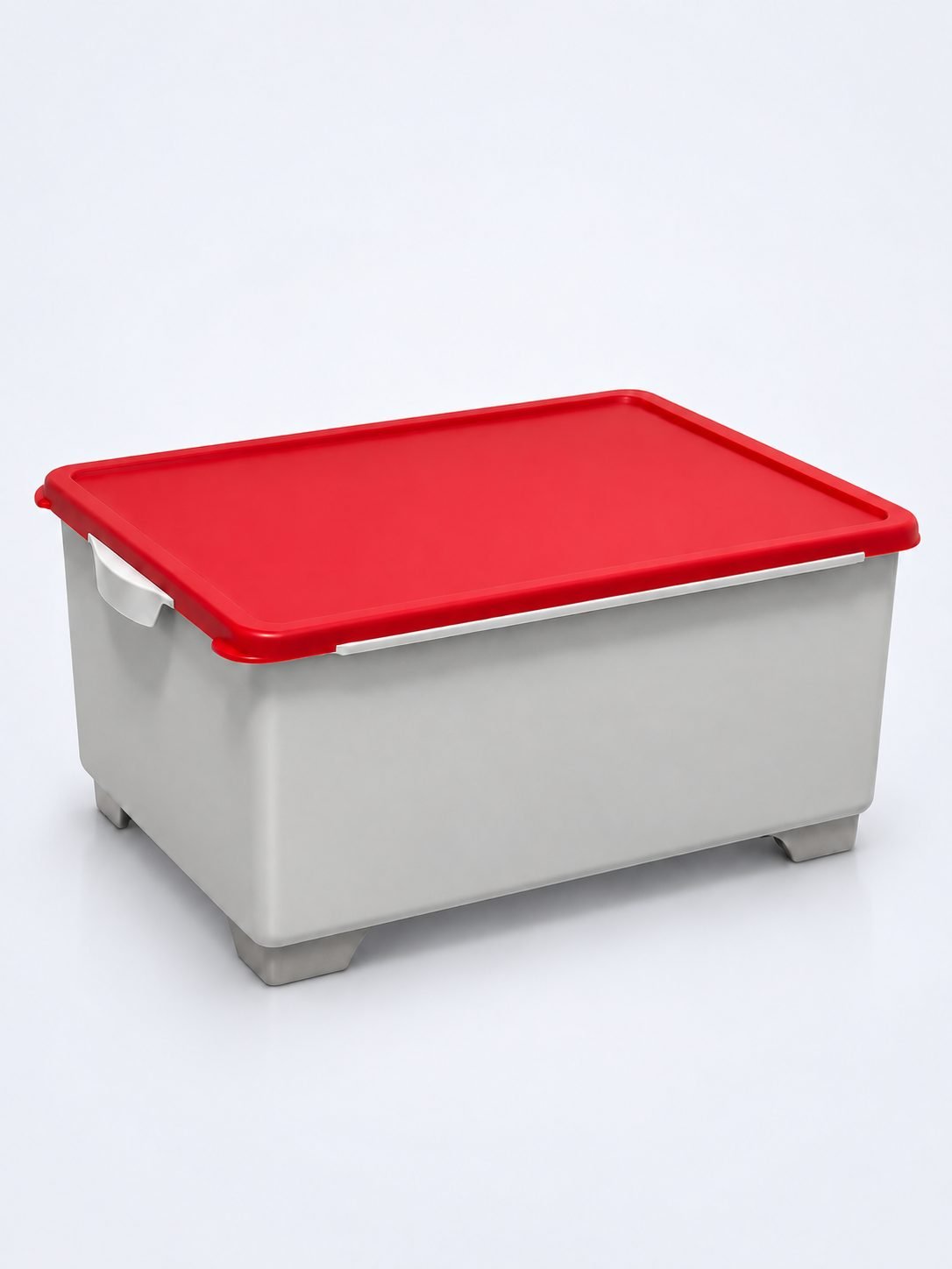 Cutie Profesională Depozitare Mopuri ArliPlus® 26 L – Capac Rosu, Sistem Igienic Compatibil Cărucioare