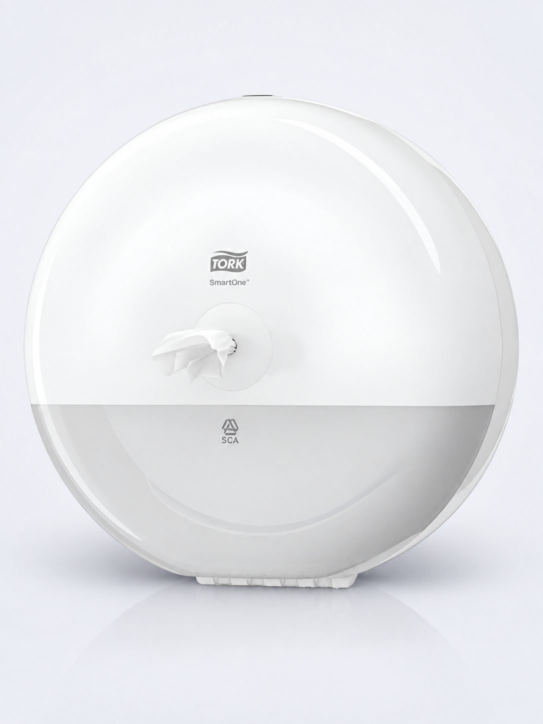 Dispenser hârtie igienică Tork SmartOne® T8 Alb cod 680000 - porție cu porție, economic, trafic intens