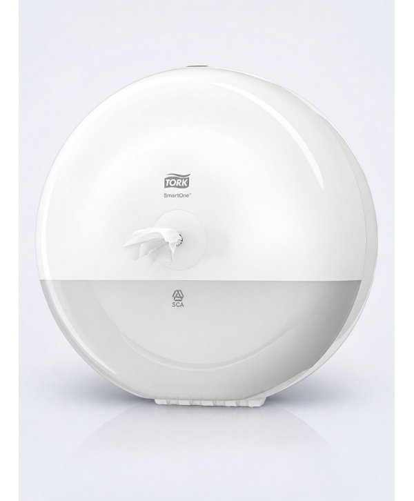 Dispenser hârtie igienică Tork SmartOne® T8 Alb cod 680000 - porție cu porție, economic, trafic intens Dispenser hârtie igienică Tork SmartOne® T8 Alb cod 680000 - porție cu porție, economic, trafic intens