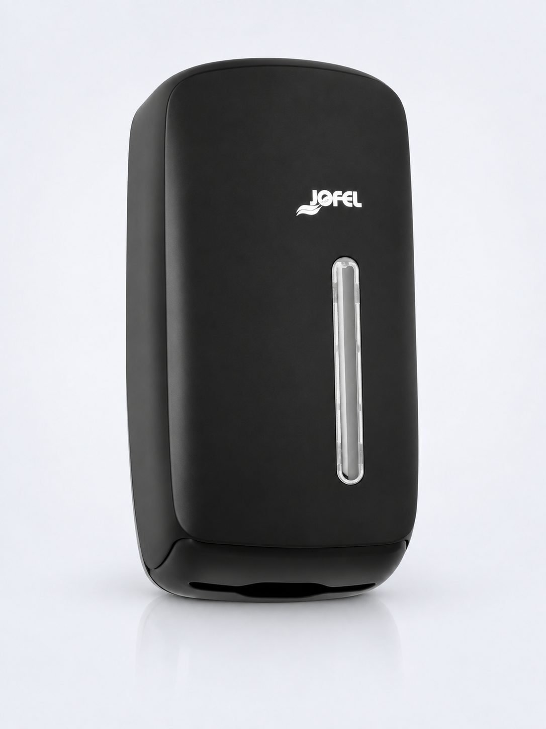 Dispenser Hârtie Igienică Pliată Jofel TIMELESS negru – Eleganță Mată și Igienă Superioară