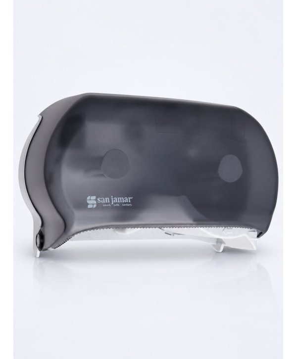 Dispenser Profesional de Hârtie Igienică 2 Role (max 14 cm) San Jamar Summit Versatwin Fumuriu Transparent Dispenser Profesional de Hârtie Igienică 2 Role (max 14 cm) San Jamar Summit Versatwin Fumuriu Transparent
