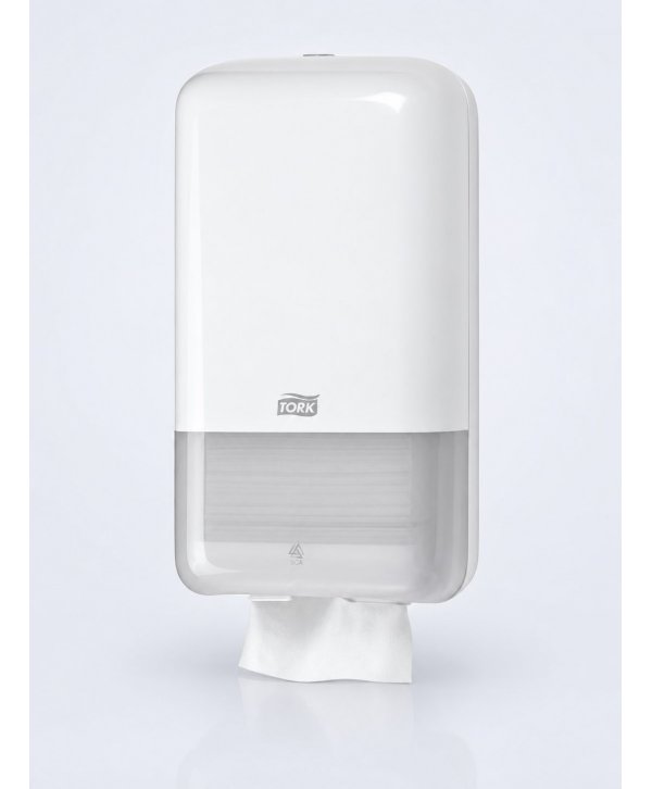 Dispenser Hârtie Igienică Împăturită Tork T3 – Alb Elevation Design, cod 556000 Dispenser Hârtie Igienică Împăturită Tork T3 – Alb Elevation Design, cod 556000