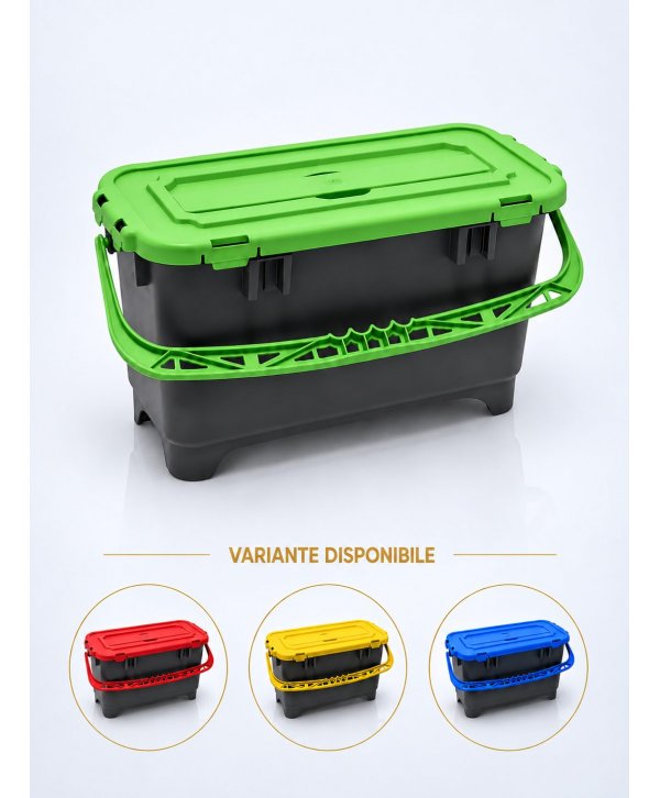 Găleată Etanșă ArliPlus® 20L cu Garnitură de Cauciuc pt Preimpregnare Mopuri în Spitale Bucătării/Zona Alimente Găleată Etanșă ArliPlus® 20L cu Garnitură de Cauciuc pt Preimpregnare Mopuri în Spitale Bucătării/Zona Alimente