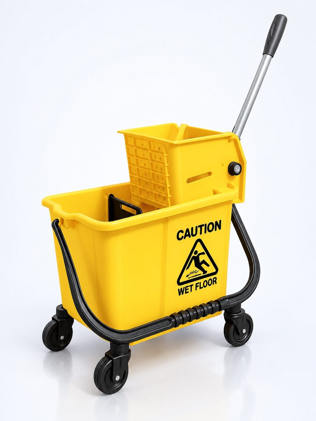 Găleată de curatenie cu separator ArliPlus® 20L Galbenă – Ideală pentru curățarea suprafețelor din băi