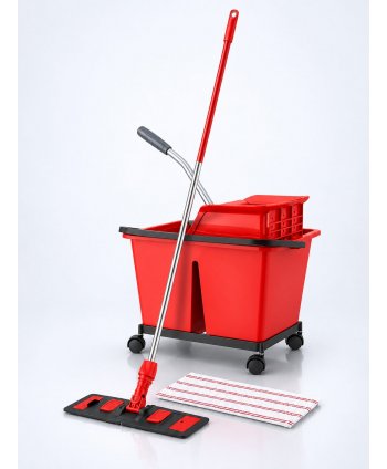 Set Curățenie Profesională ArliPlus® Roșu – Igienă Superioară pentru Grupuri Sanitare