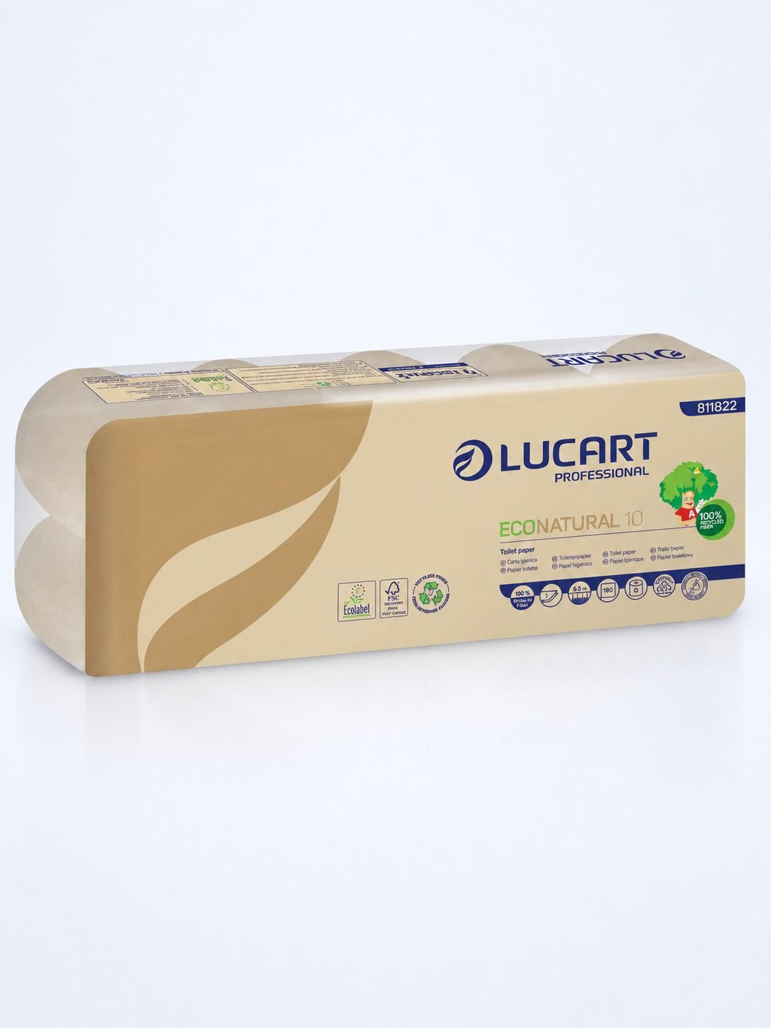 Hârtie Igienică EcoNatural (1600 utilizari) - 10 role/box - Natura câștigă un copac la fiecare 40 box