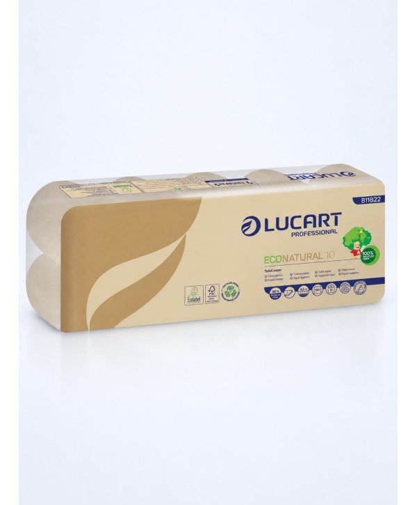 Hârtie Igienică EcoNatural (1600 utilizari) - 10 role/box - Natura câștigă un copac la fiecare 40 box
