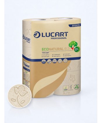 Hârtie Igienică in 3 Straturi, EcoNatural (1500 utilizari) - 6 role/box - Natura câștigă un copac la fiecare 43 box