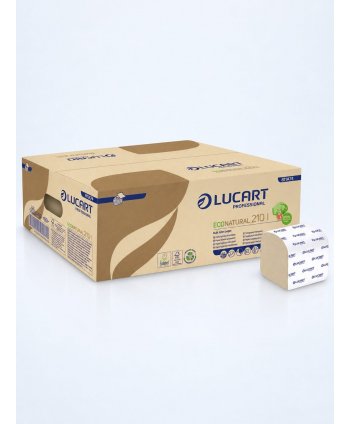 Hârtie Igienică Pliată EcoNatural (8400 servetele) - 40 pachete/box - Natura câștigă un copac la fiecare 8 box