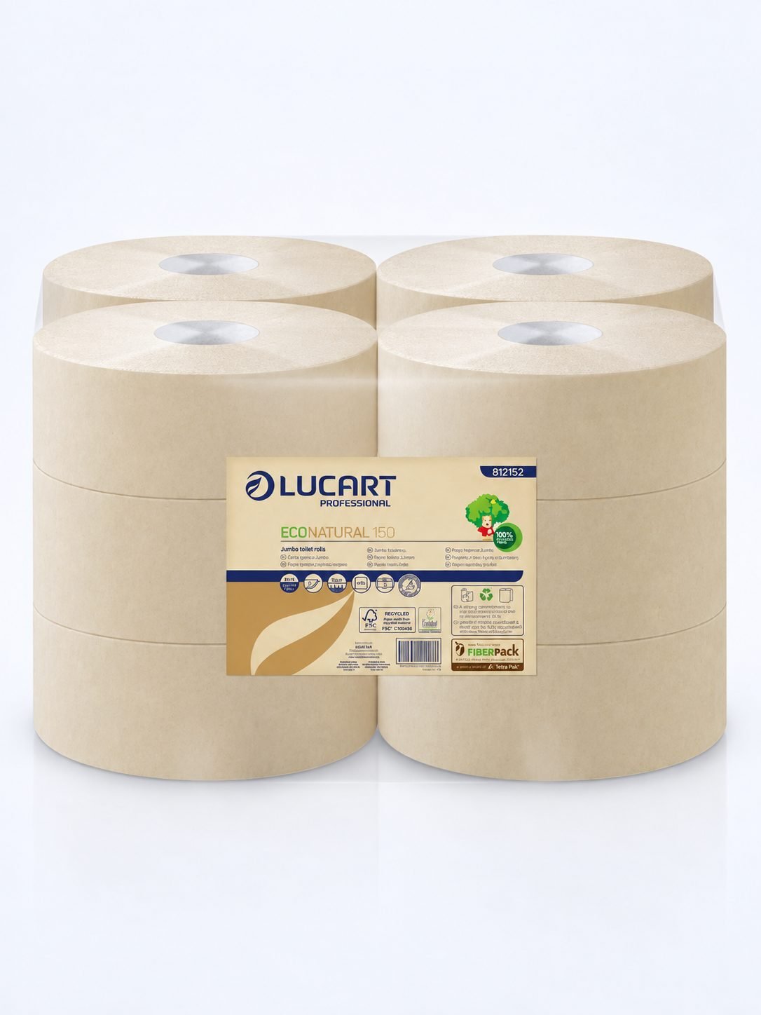 Hârtie Igienică EcoNatural (4860 utilizari) - 12 role/box - Natura câștigă un copac la fiecare 13 box