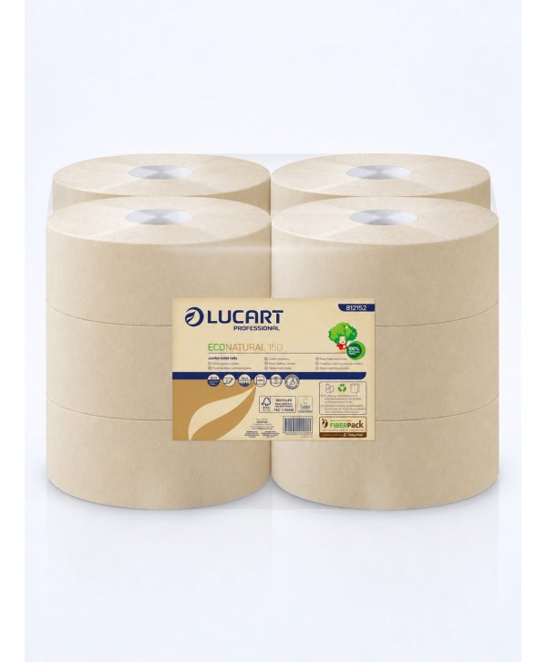 Hârtie Igienică EcoNatural (4860 utilizari) - 12 role/box - Natura câștigă un copac la fiecare 13 box