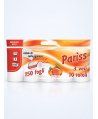 Hârtie Igienică PARISS –  3 Straturi | 100% Celuloză | 10 Role | Parfum Piersică