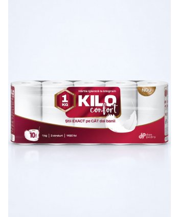 Hârtie Igienică KILO Comfort – 3 Straturi | 100% Celuloză | 1 KG
