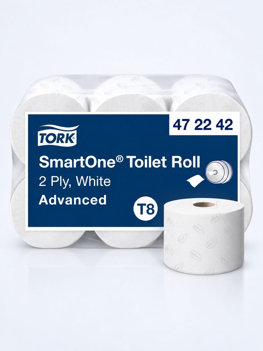 Hârtie Igienică Tork SmartOne® T8 Advanced 2 straturi, 207 m, 1150 porții, 6 role/box