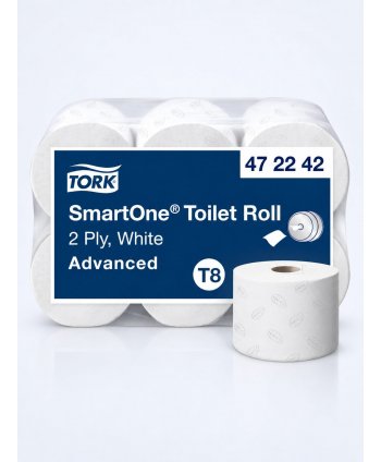 Hârtie Igienică Tork SmartOne® T8 Advanced 2 straturi, 207 m, 1150 porții, 6 role/box