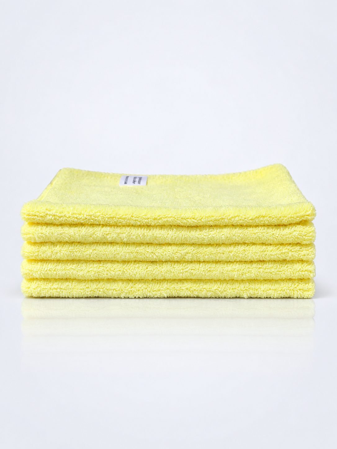 Pachet 5 lavete microfibră ULTRA 38×38 cm, 32 g – Galben pentru Suprafețe din Băi