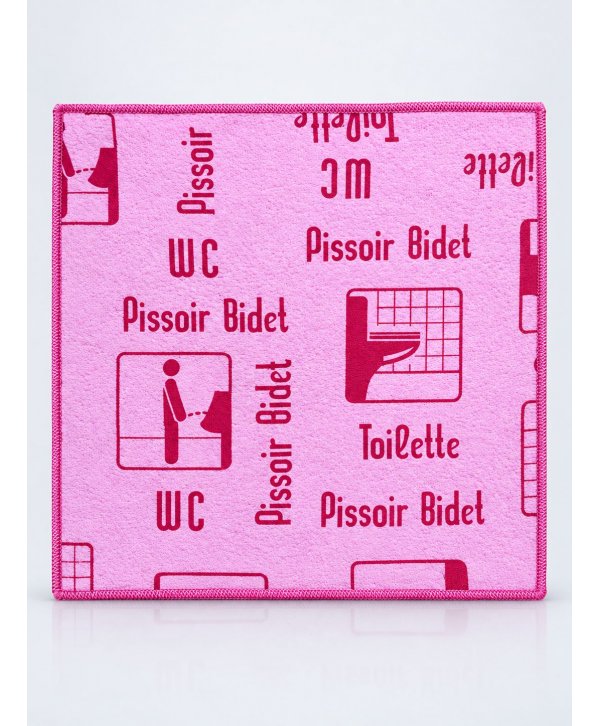 Lavetă Microfibră ULTRA cu Pictograme 40×40 cm, 43 g Roșu pt Toalete și Grupuri Sanitare Lavetă Microfibră ULTRA cu Pictograme 40×40 cm, 43 g Roșu pt Toalete și Grupuri Sanitare