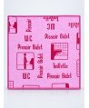 Lavetă Microfibră ULTRA cu Pictograme 40×40 cm, 43 g Roșu pt Toalete și Grupuri Sanitare