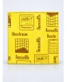 Laveta Microfibră ULTRA cu Pictograme 40×40 cm, 43 g Galben pt Băi și Suprafețe Sanitare