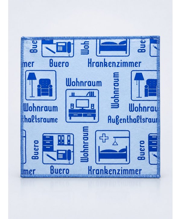Laveta Microfibră ULTRA cu Pictograme 40×40 cm, 43 g Albastru pt Spații Administrative Laveta Microfibră ULTRA cu Pictograme 40×40 cm, 43 g Albastru pt Spații Administrative