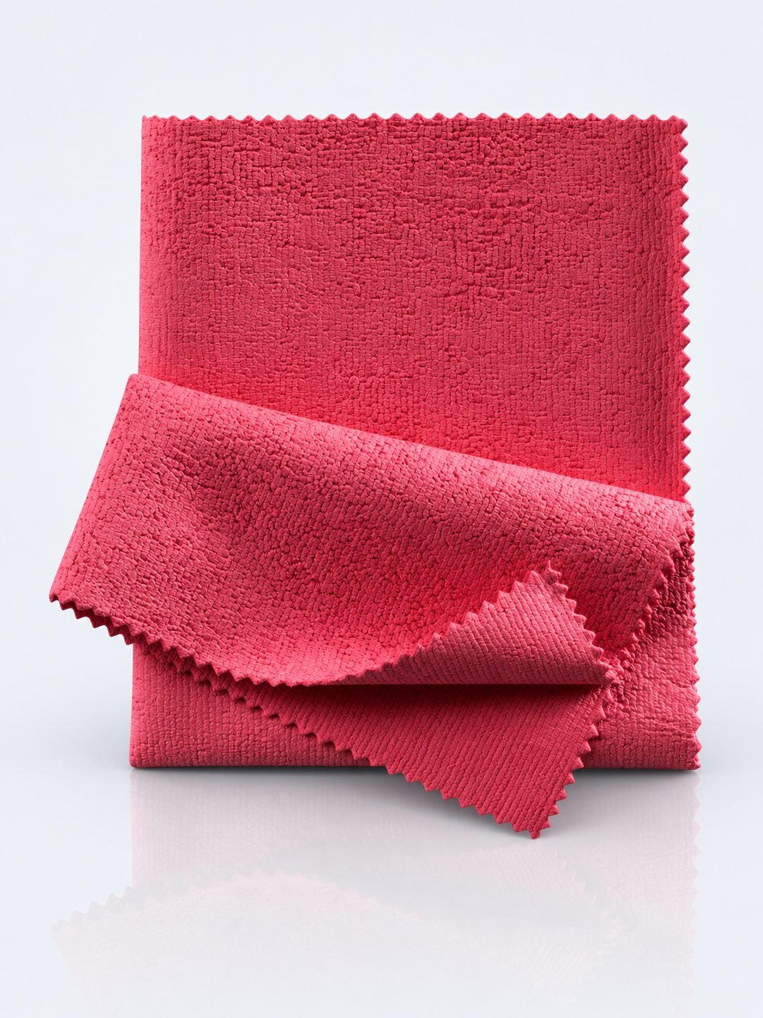 Pachet 10 Lavete Microfibră Rezistente la Dezinfectanti pt Spitale, 35×40 cm, Roșii pt Risc Ridicat de Contaminare