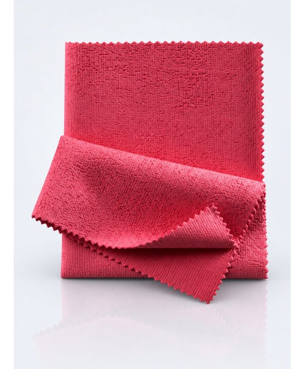 Pachet 10 Lavete Microfibră Rezistente la Dezinfectanti pt Spitale, 35×40 cm, Roșii pt Risc Ridicat de Contaminare