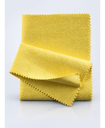 Pachet 10 Lavete Microfibră Rezistente la Dezinfectanti pt Spitale, 35×40 cm, Galbene pentru Zone cu Risc Mediu