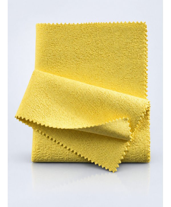 Pachet 10 Lavete Microfibră Rezistente la Dezinfectanti pt Spitale, 35×40 cm, Galbene pentru Zone cu Risc Mediu