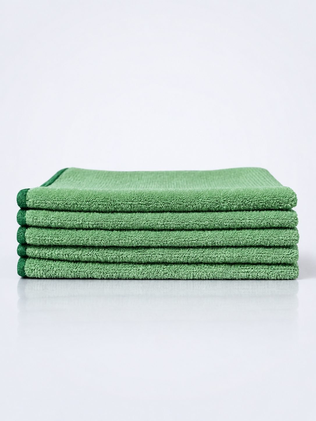 Pachet 5 lavete microfibră ULTRA 38×38 cm, 32 g – Verde pentru Bucătării și Zone Food