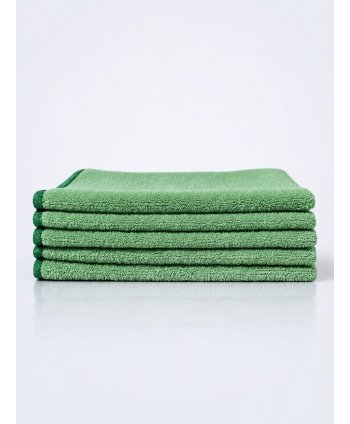 Pachet 5 lavete microfibră ULTRA 38×38 cm, 32 g – Verde pentru Bucătării și Zone Food