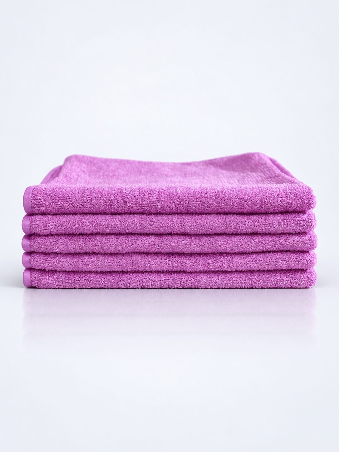 Pachet 5 lavete microfibră ULTRA 40×40 cm, 42 g – Roșu pentru Toalete și Zone de Deșeuri