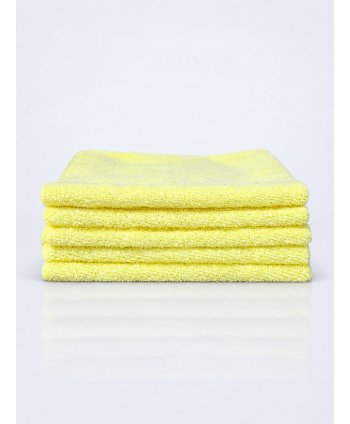 Pachet 5 lavete microfibră ULTRA 40×40 cm, 42 g – Galben pentru Suprafețe din Băi