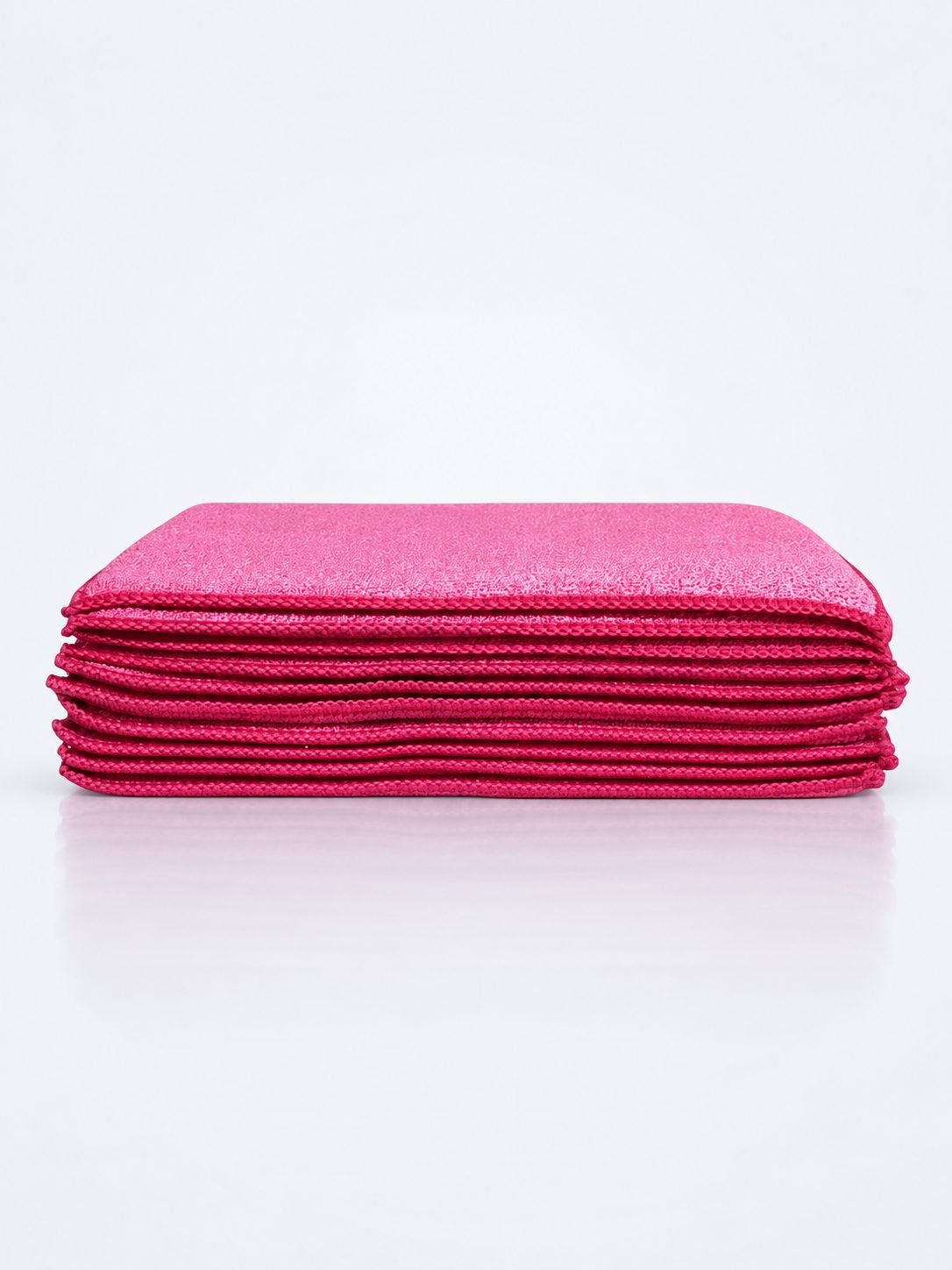 Pachet 10 Lavete Microfibră SPONGE (Tip Burete) Putere Maximă de Absorbție, Rosii