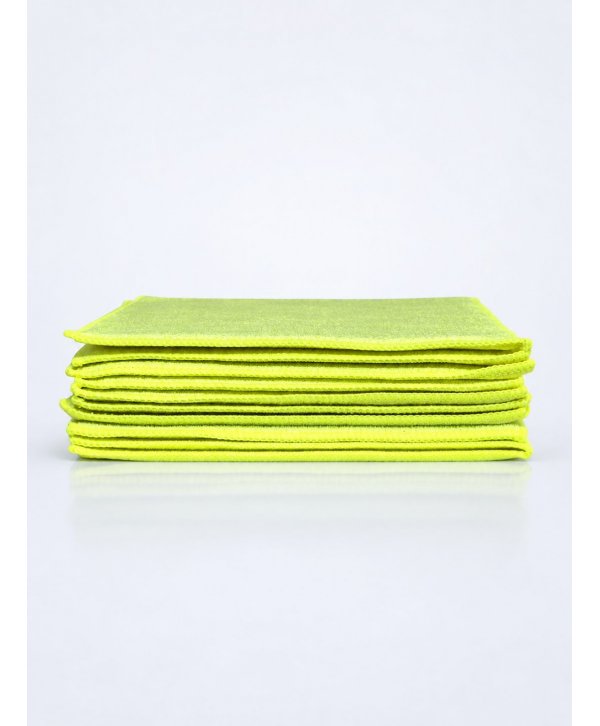 Pachet 10 Lavete Microfibră SPONGE (Tip Burete) Putere Maximă de Absorbție, Galbene
