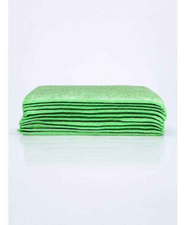 Pachet 10 Lavete Microfibră SPONGE (Tip Burete) Putere Maximă de Absorbție, Verzi