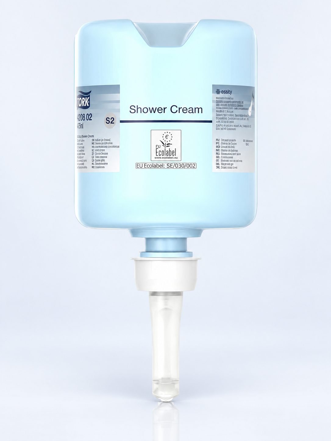 Cremă de Duș & Șampon 2-în-1 Tork S2 Premium – Rezervă 475 ml, Cod 420602