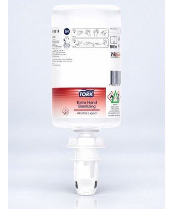 Dezinfectant pentru Mâini Tork S4 - Produs Biocid cu Alcool, Rezervă 1000 ml, Cod 424214