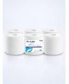 Prosoape de hartie tip rola, 2 straturi, 100% celuloza, albe, 100 metri, 435 portii, Lucart 861078, pachet 6 role