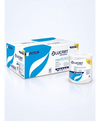 Prosoape de hartie rola Autocut, 2 straturi, 100% celuloza, 155 metri, consum redus 45%, Lucart 861126, pachet 6 role