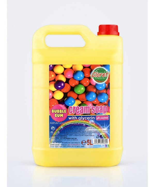 Săpun Lichid Bubble Gum – 5L | Curățare Delicată și Hidratare pentru Toate Tipurile de Piele Săpun Lichid Bubble Gum – 5L | Curățare Delicată și Hidratare pentru Toate Tipurile de Piele