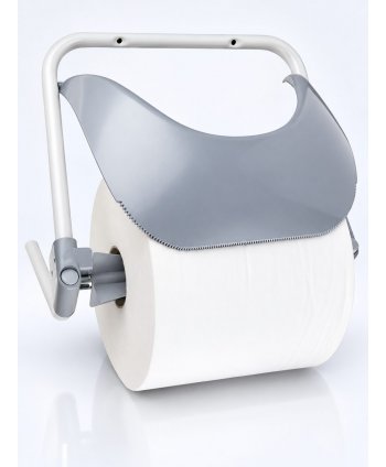Dispenser industrial din metal si plastic cu fixare pe perete pentru role de hârtie mari Clar Systems – Robust si Eficient